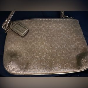 COACH Golden Shimmer Wristlet